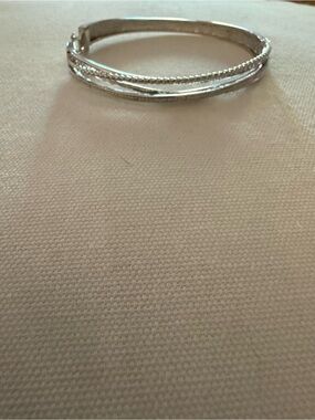 Macy's Silver tone Multi-Row Bangle Bracelet